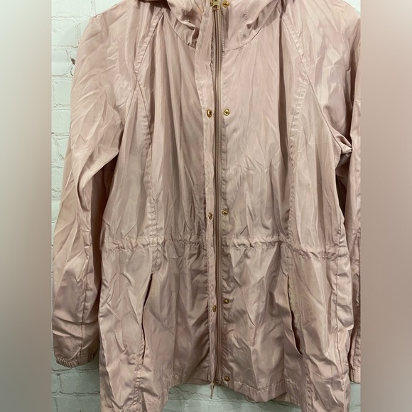 Ci Sono Original Light Pink Womens Size Large Hooded Rain Jacket - Picture 12 of 14